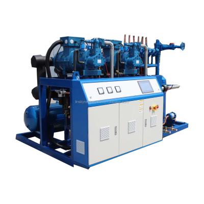 China Cold Room Fruit Storage Fusheng Compressor Two Pcs SDL-220B Cold Room Compressor Unit for sale