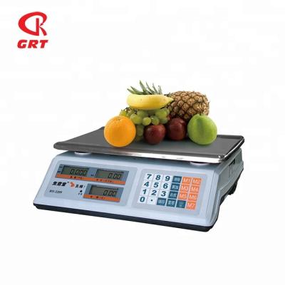 China ABS + Stainless Steel GRT-ACS3209 Digital Food Kitchen Scale 30KG Electronic Scale for sale