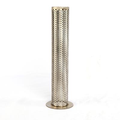 China Corrosion Resistance Strong Stable Stainless Steel Perforated Filter Tube Basket Filter Element Seam Welding for sale