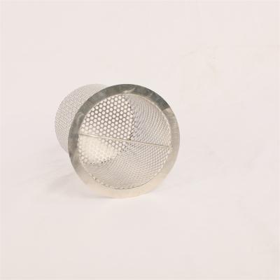 China Corrosion Resistance Stainless Steel Filter Wire Mesh Screen Tube / Round Hole Perforated Metal Filter Cylinders / Sintered Wire Mesh Tube for sale