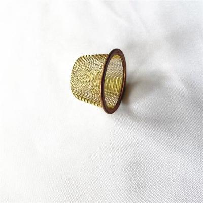 China Plain Full Size 30 Mesh Stainless Steel Brass Material Wire Mesh Strainer Air Water Filter Cap for sale