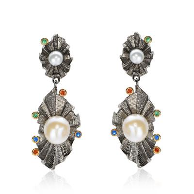 China Vintage Recommend Top Selling Natural Custom Silver Earrings Sets Women Jewelry For Party for sale