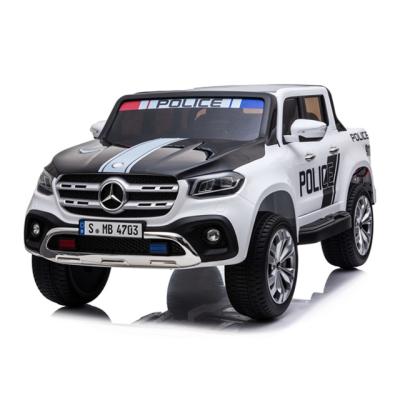 China Ride On Toy Licensed Police Car 12V Kids Ride On Car Two Seats Children Car 2.4G Remote Control for sale