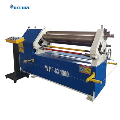 中国 PLC Hydraulic 3 Roller Plate Rolling Machine Steel Plate Bending Machine 販売のため