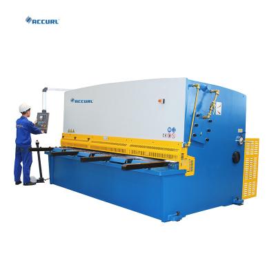 China Accurl  8*3200mm CNC Guillotine Shearing Machine Hydraulic Shearing for sale