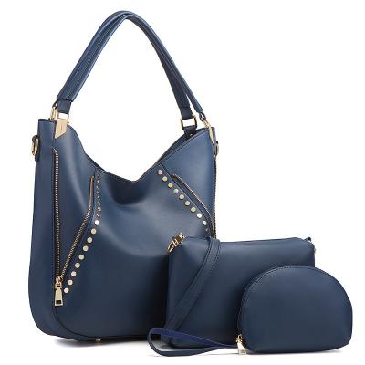 China 2022 new fashion pu cortex large capacity mother bag three piece handbag single shoulder bag for sale