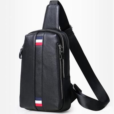 China Outdoor Fashion Mini One Shoulder Crossbody Backpack Black Men's Chest Bag for sale