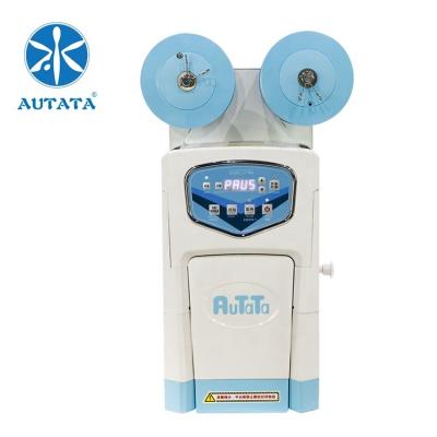 China CE Heavy Duty Automatic Milk Tea Sealer Machine High Safety Bubble Level Safety Plastic Cup Sealing Machine With Custom Logo AUTATA IF-95S 90mm for sale