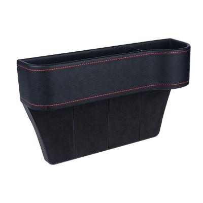 China Universal Multi Functional Luxury PU Car Seat Isofrequency Repeater Organizer Car Leather Storage Box for sale