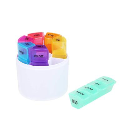 China Promotional Discreet Daily Vitamin Capsule Storage Pill Storage Organizer Cases Am P.M. for sale