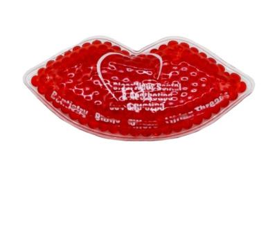 China Pain Relief About Color Ice Gel Pack Lip Shaped Hot Cold Packed Ice Packs With Private Logo And Printing for sale