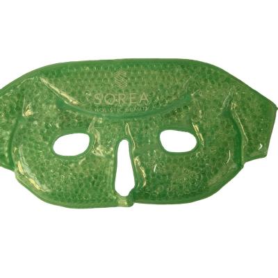 China Viable Cooling Reusable Gel Eye Mask For Puffy Eyes With Plush Holder for sale