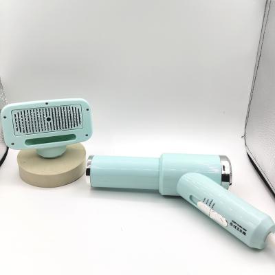 China Stocked Dog Hair Dryer Brush Pet Grooming Hair Dryer with Molding Slicker Brush One-Key Hair Removal Dog Blow Dryer for Small Medium Dogs Cats for sale