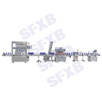 China XBGG-500-8 Food Detergent Bottle Filling Machine Automatic Lotion Piston Complete Production Line for sale