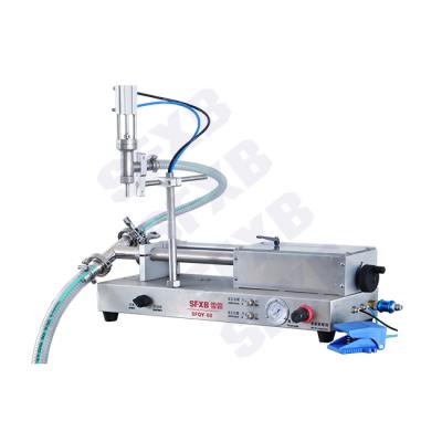 China Beverage 2 Head Semi Automatic Peristaltic Pump Liquid Filling Machine For Perfume Water Juice Essential Oil Liquid Production Line for sale