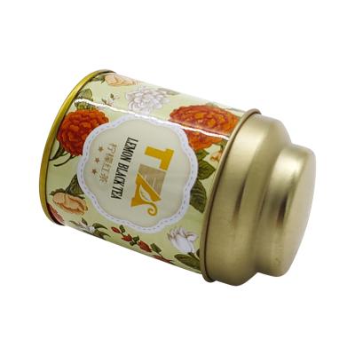 China Chinese Tea Tin Box Metal Tea Cylinder for sale