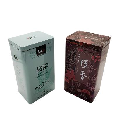 China High Quality Customized Rectangular Tea Tin Box For Tea Packaging for sale