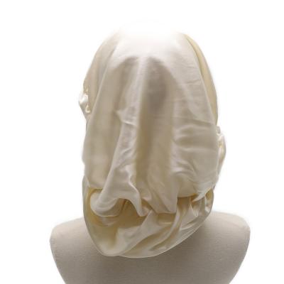 China Comfortable Low MOQ Customize Many Colors Ladies Natural Silk Hair Silk Sleeping Hair Hoods for sale