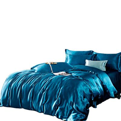 China Large Solid Color Silk Disposable Bedding Sets 100%silk 16mm Satin 170*220cm Silk Bedding Set for sale