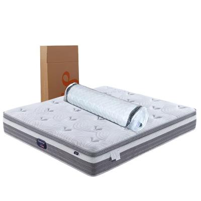 China Foldable Roll Pack Pocket Spring Hotel Rolled Up Spring Mattress With Breathable 3d Bottom for sale