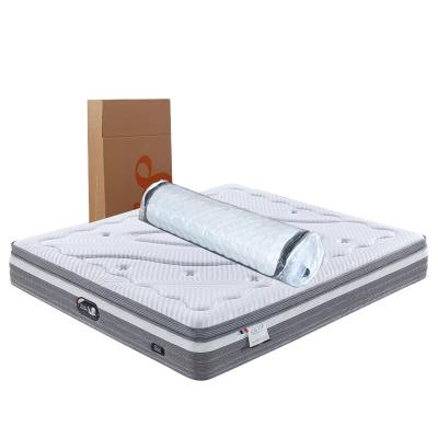 China Foldable High Quality Durable Latex Cotton Custom Spring Pocket Bed King Size Mattress For Hotel for sale