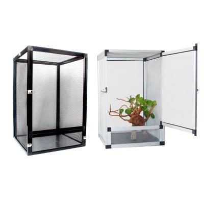 China Breathable High Quality Detachable Reptile Habitat Mini Reptile Greenhouse Tank for Chameleon Dragon and Bearded Snake for sale