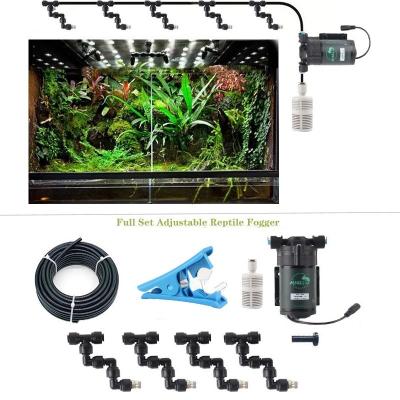 China Easy Operation Reptile Fogger Pump Quiet Mist Spray System Nebulizer Kit For Plant Greenhouse Garden Irrigation for sale