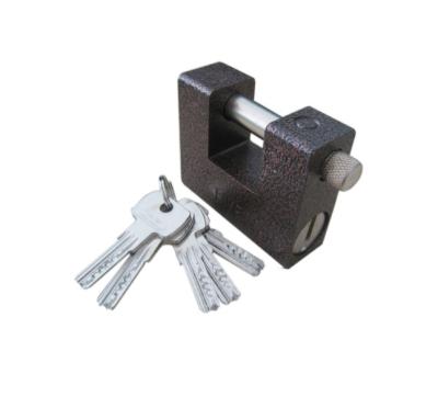 China Egypt Brass Market Best Brass Cylinder Door Locks Container 5pcs Computer Keys Black Iron Padlock for sale