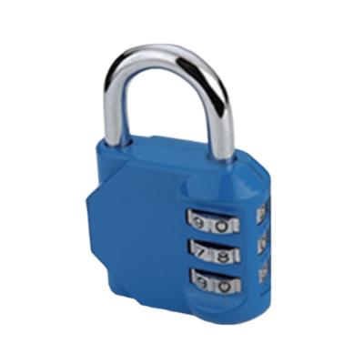 China Custom Zinc Alloy 3 Digit Luggage Padlock Code Hardened Combination Lock CP8023 67*44*21mm for sale