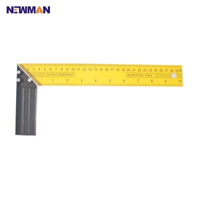 China 12 Inch Yellow Color Aluminum Test Square Measuring Ruler for sale