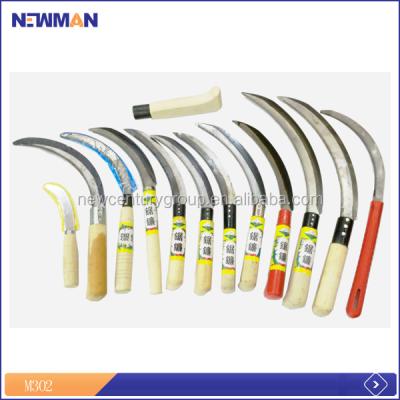 China High quality wooden grass sickle for garden and agriculture use for sale