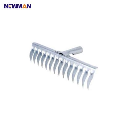 China Silver Steel Hay Rake, Color Types of Garden Rake Best Price Garden Rake for sale