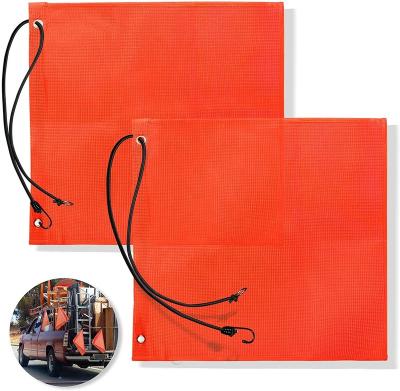 China Roadway Safety Signs 18x18 Inch Warning Sign Orange Safety Flag For Truck for sale