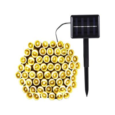 China Garden 12m 100 LED Solar Powered Outdoor Lighting Waterproof Solar Christmas Fairy Lights String Lights for sale