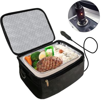 China Folding 2 in 1 Car Home Electric Heated Bowl Food Warmer Personal Heating Bowl for sale