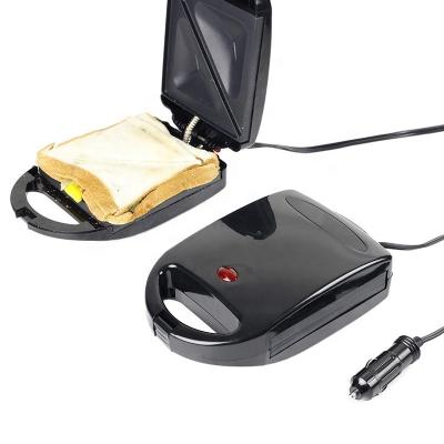 China Car DC 12V Auto Cooking Portable Fast Heating Sandwich Maker With Non-Stick Baking Dishes For Outdoor Travel for sale