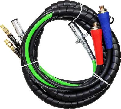 China Trailer Part Truck Part 15ft Truck Air Brake Hose 3 In 1 ABS Cable With Happy Hand for sale