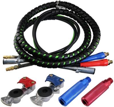 China Trailer Part Truck Part In 1 Set Truck Cable ABS Electric Cable Air Brake Hose With Gladhand for sale