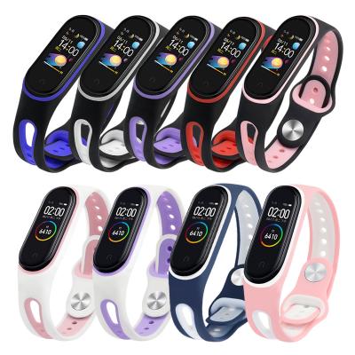 China Soprt Universal Silicone Rubber Watch Strap U Strap NFC Replacement Strap Factory Price XiaoMi Bands for sale