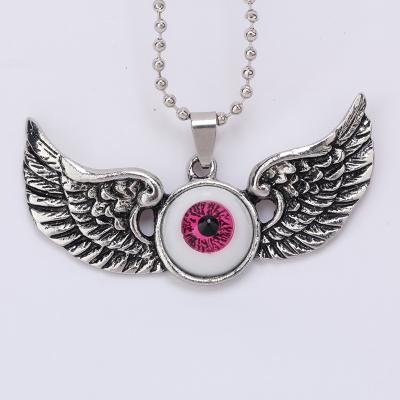 China Korean version of high quality fashion men's and women's fashion long wings eyes hip hop necklace for sale