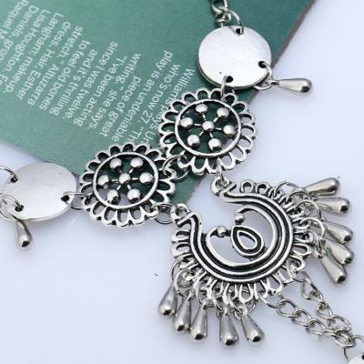 China Wholesale High Quality Retro Bohemian Silver Beach Anklet Barefoot Chain Jewelry For Girls for sale