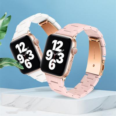 China Fashion\Luxury Popular Hot Selling Wholesale Resin Bracelet Amazon Trend Cute White Band 38mm/45mm Apple 7 Band Strap for sale