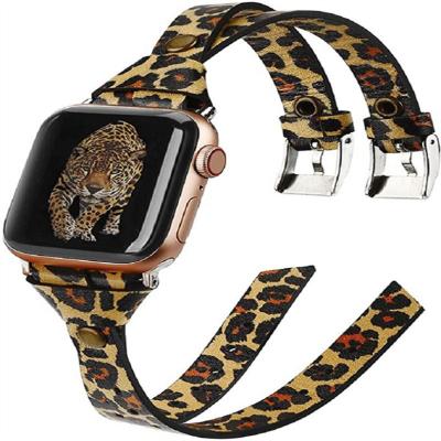 China Fanshion Factory Wholesale Apple Watch Band iWatch Leather Band Straps iWatch Bands 44 for sale