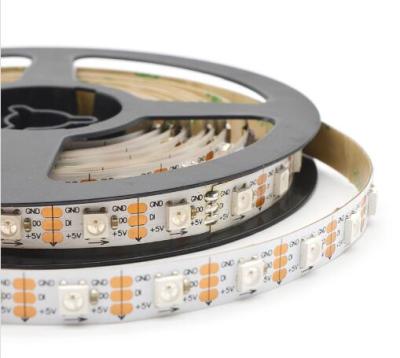 China LANDSCAPE Buit-in IC SK6812 5050 RGB 300LED 5M 60LED 5V Full Color Dream Color Digital Flexible Led Strip Light for sale