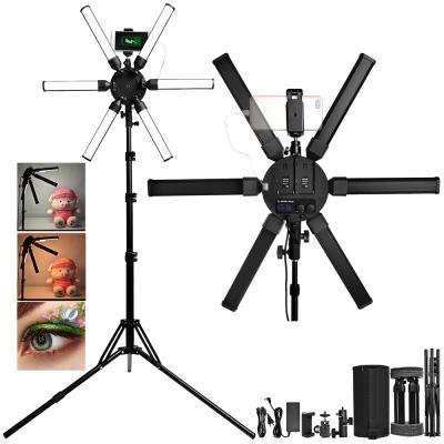 China FOSOTO FT-06 MINI 60W 288led superstar LED Ring Light With radial tripod mount for makeup FT-06 MINI for sale