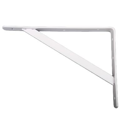 China White Design Room Wall Rack Steel Floating Shelf Reinforced Single Side Metal Bracket Triangle Bracket for sale