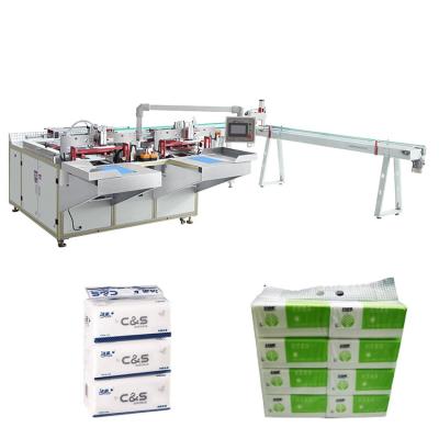 China Hotels easy install facialtissue bathroom tissue paper wrapping packing machine for sale