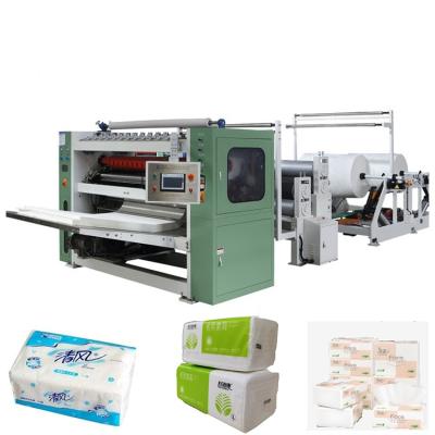 China Small cost effective hotels folding facial tissue embossing machine for sale for sale