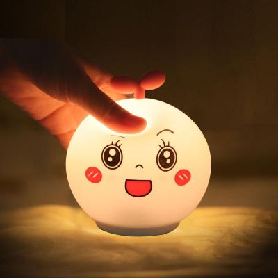 China Pat Colorful Custom Led Rabbit Silicone Animal Night Light Discoloration Baby Nursery Lamp Usb Night Lamp Kids Animal Night Light for sale