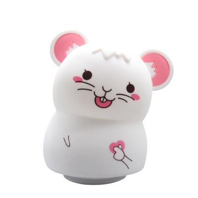 China Pat the Colorful Discoloration Led Nursery Night Lights Silicone Cute Animal Cool Color Night Light Lamp Baby Gift for sale